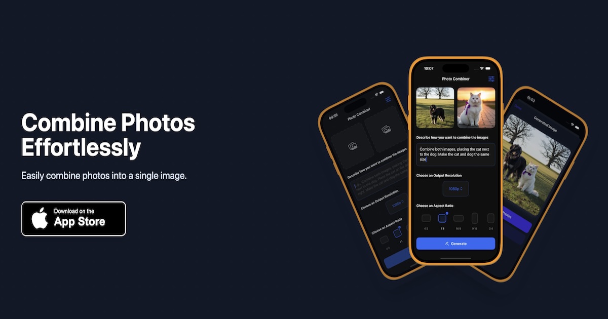 Photo Combiner - AI Photo Merger with Text Prompt Control | Firsto