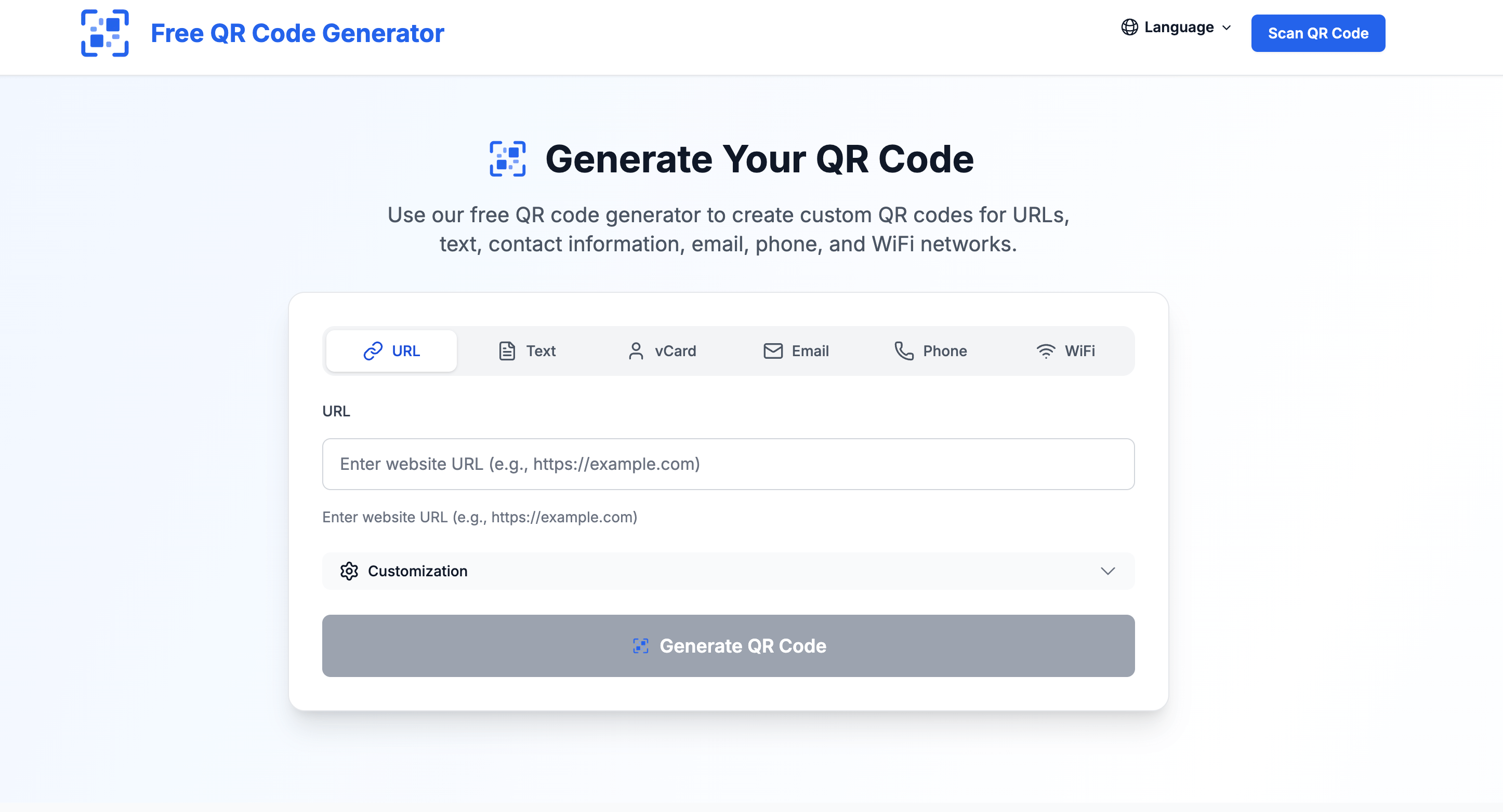 Free QR Code Generator - Create Custom QR Codes Fast | Firsto