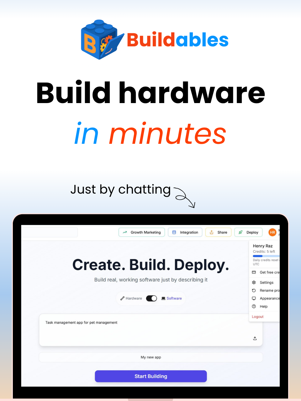 Buildables - AI-Powered Product Creation Tool | Firsto