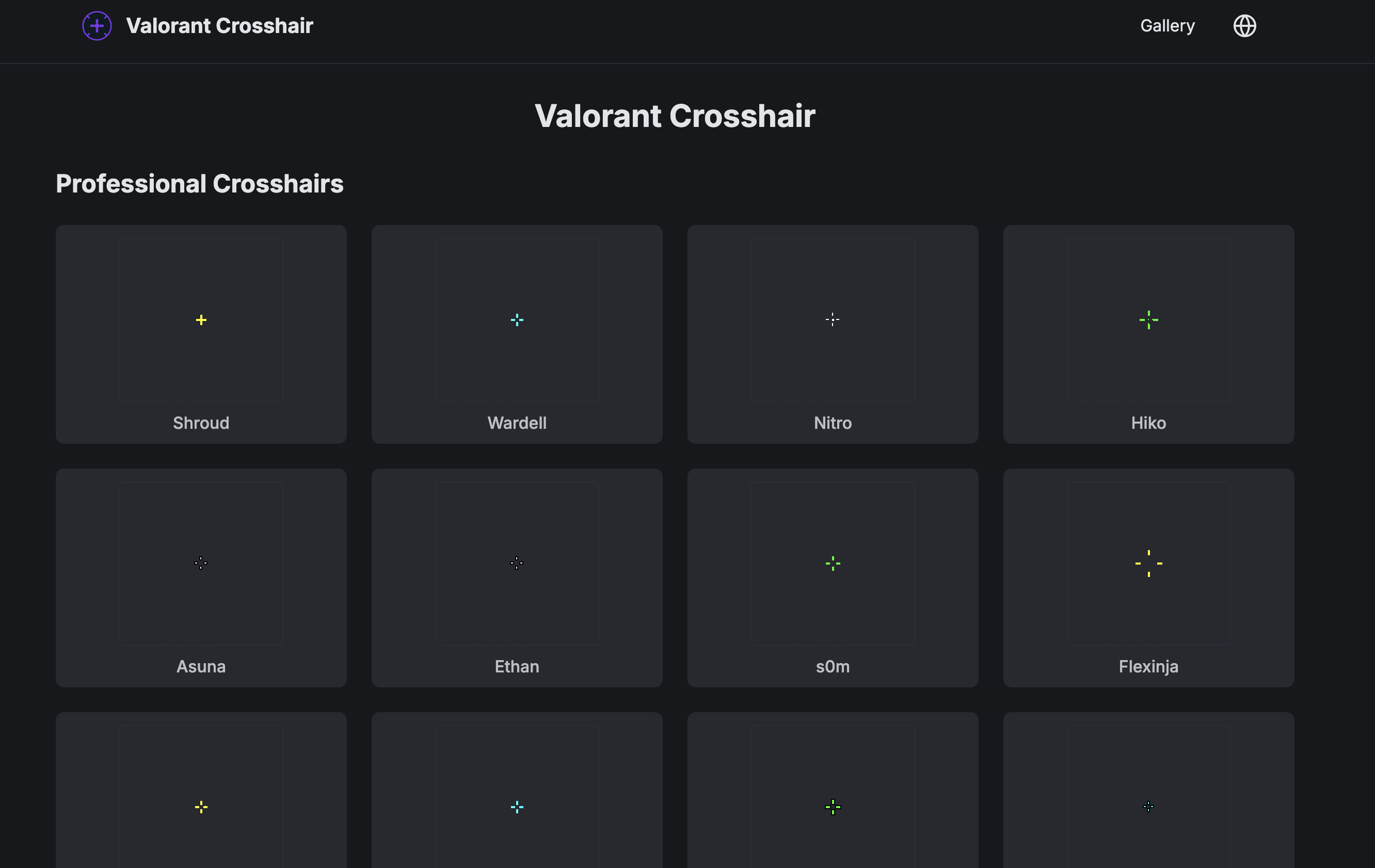 Valorant Crosshair Code Database - Precise Aim Tool | Firsto