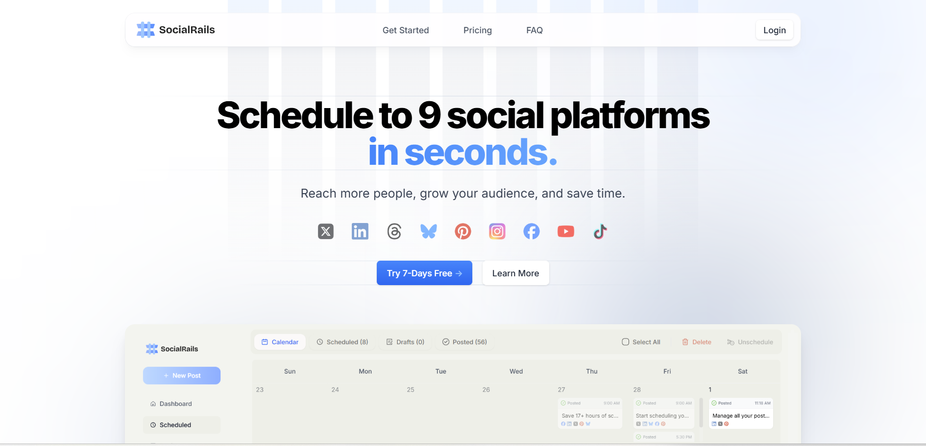 SocialRails - Social Media Management Platform | Firsto