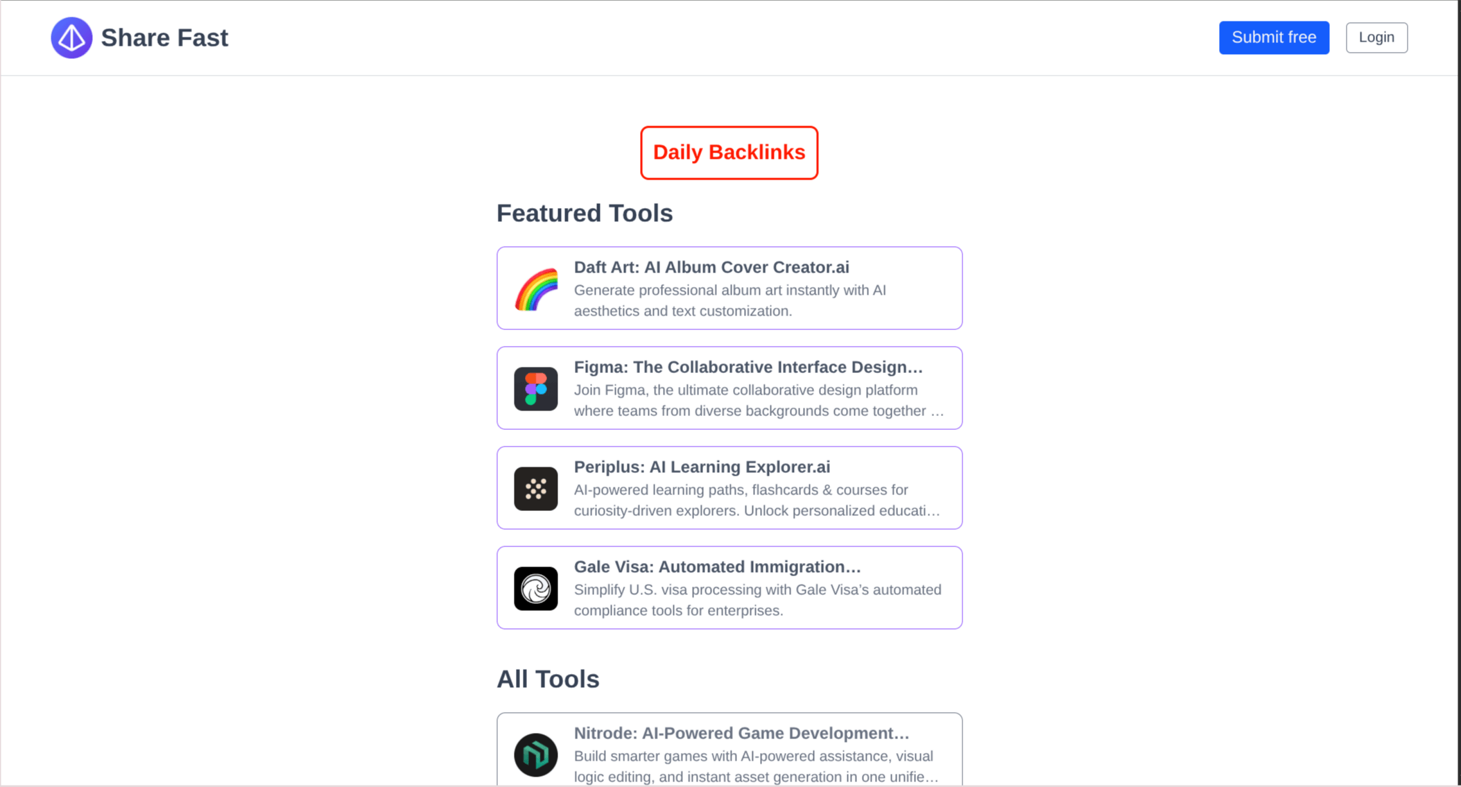 Share Fast - Project Sharing & Exposure Platform | Firsto