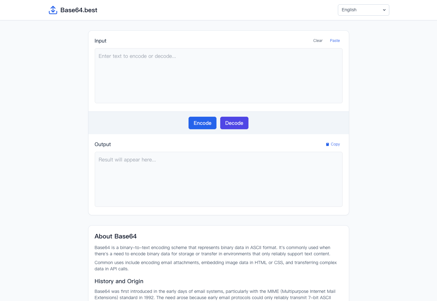 Free online Base64 encoder & decoder - Quick Encoding Tool | Firsto